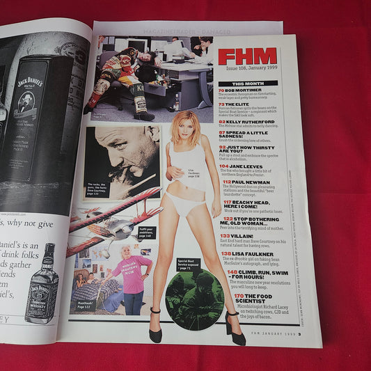 FHM Magazine January 1999 (1391) DAMAGED Lisa Faulkner Girls Jane Leeves Fashion