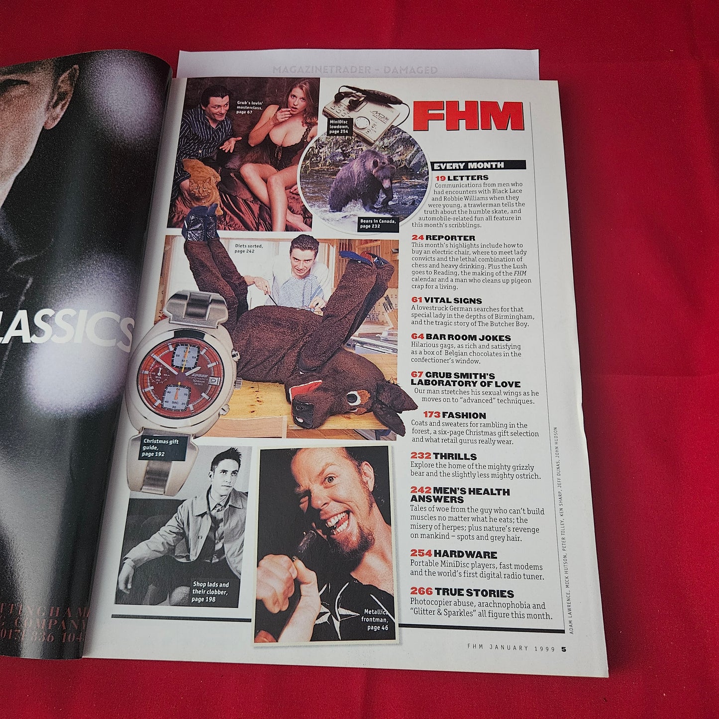FHM Magazine January 1999 (1391) DAMAGED Lisa Faulkner Girls Jane Leeves Fashion