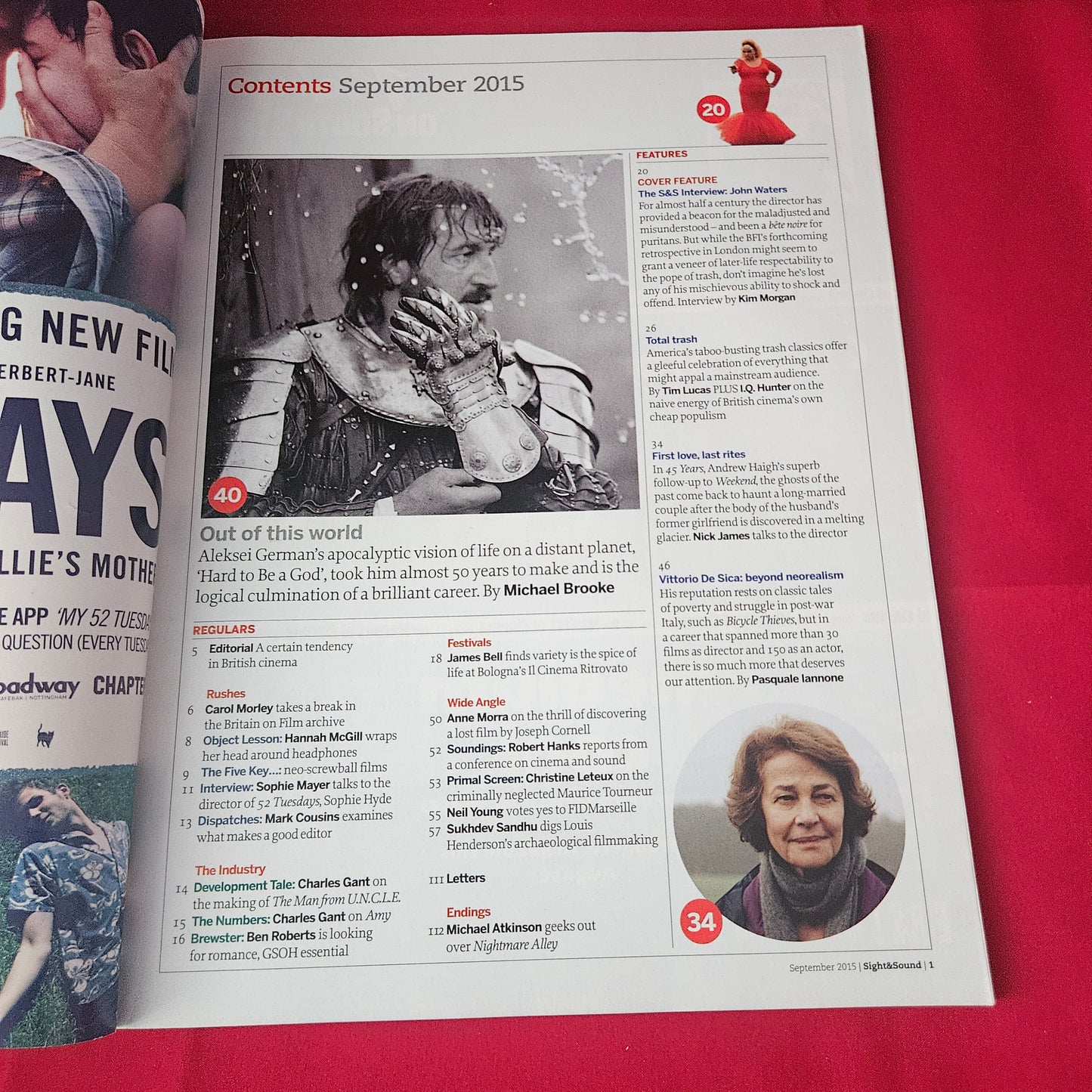 Sight & Sound Magazine September 2015 (1392) John Waters Trash Cinema