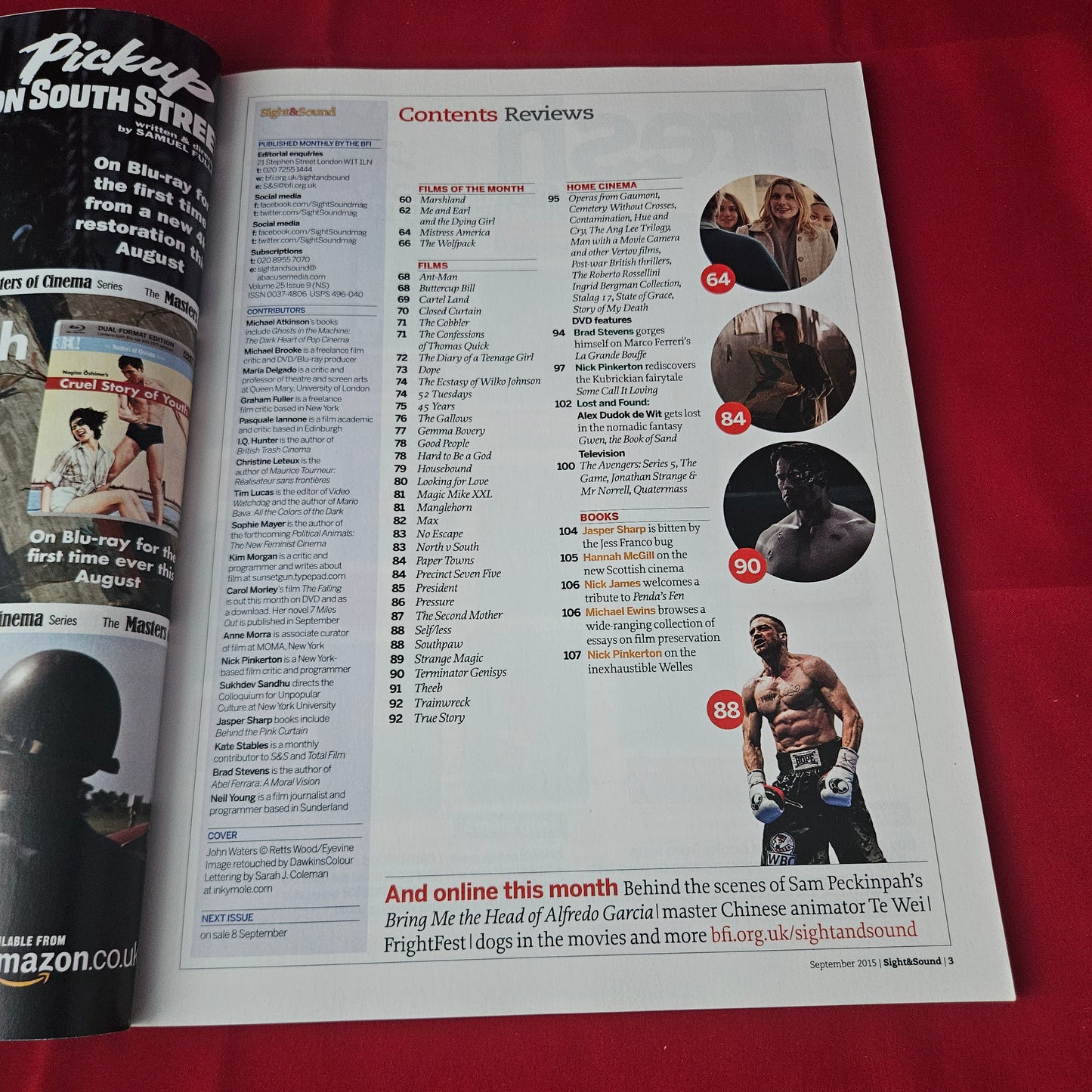 Sight & Sound Magazine September 2015 (1392) John Waters Trash Cinema