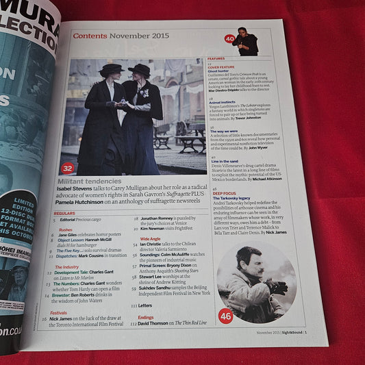 Sight & Sound Magazine November 2015 (1392) Guillermo Del Toro Crimson Peak
