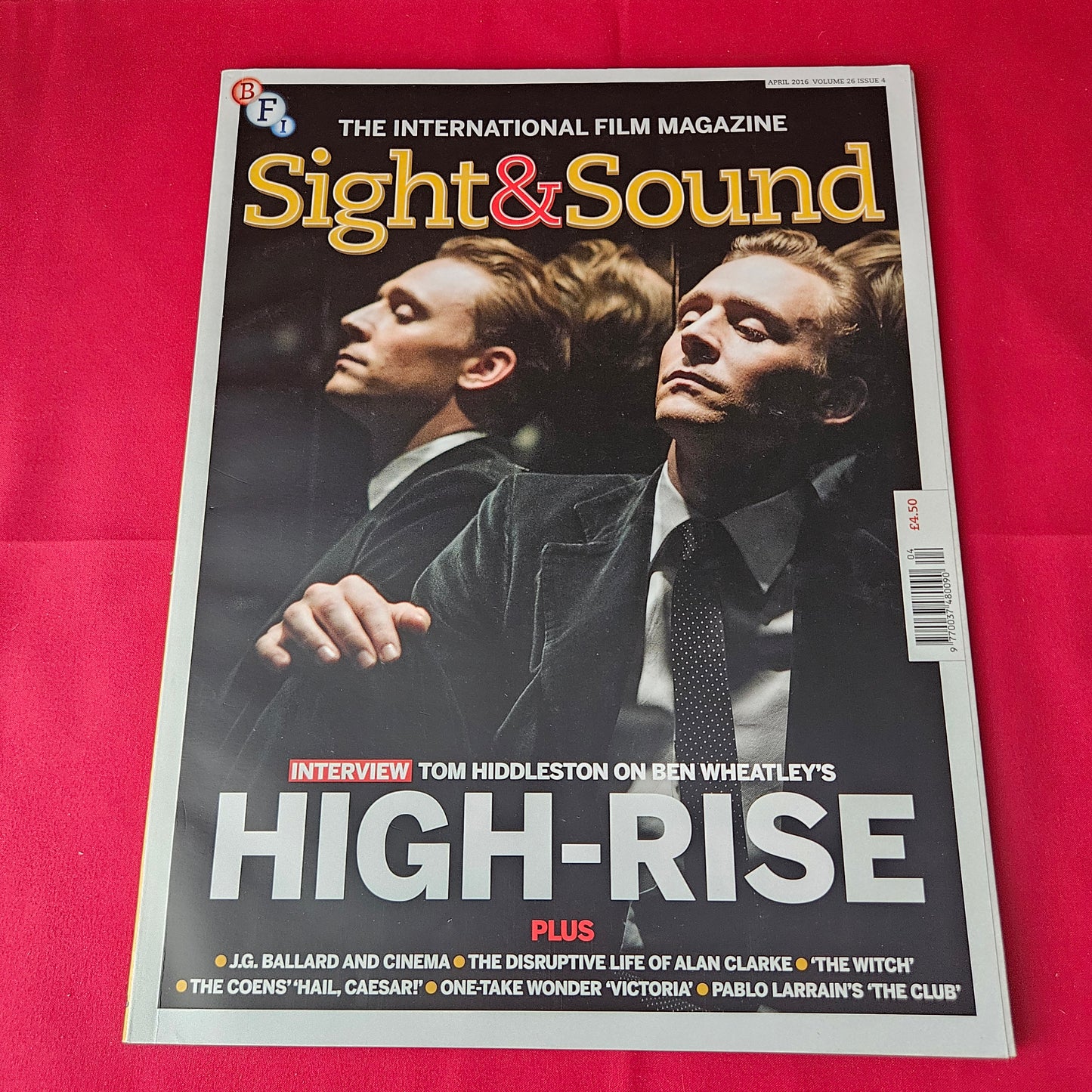 Sight & Sound Magazine April 2016 (1392) Tom Hiddleston High-Rise Film