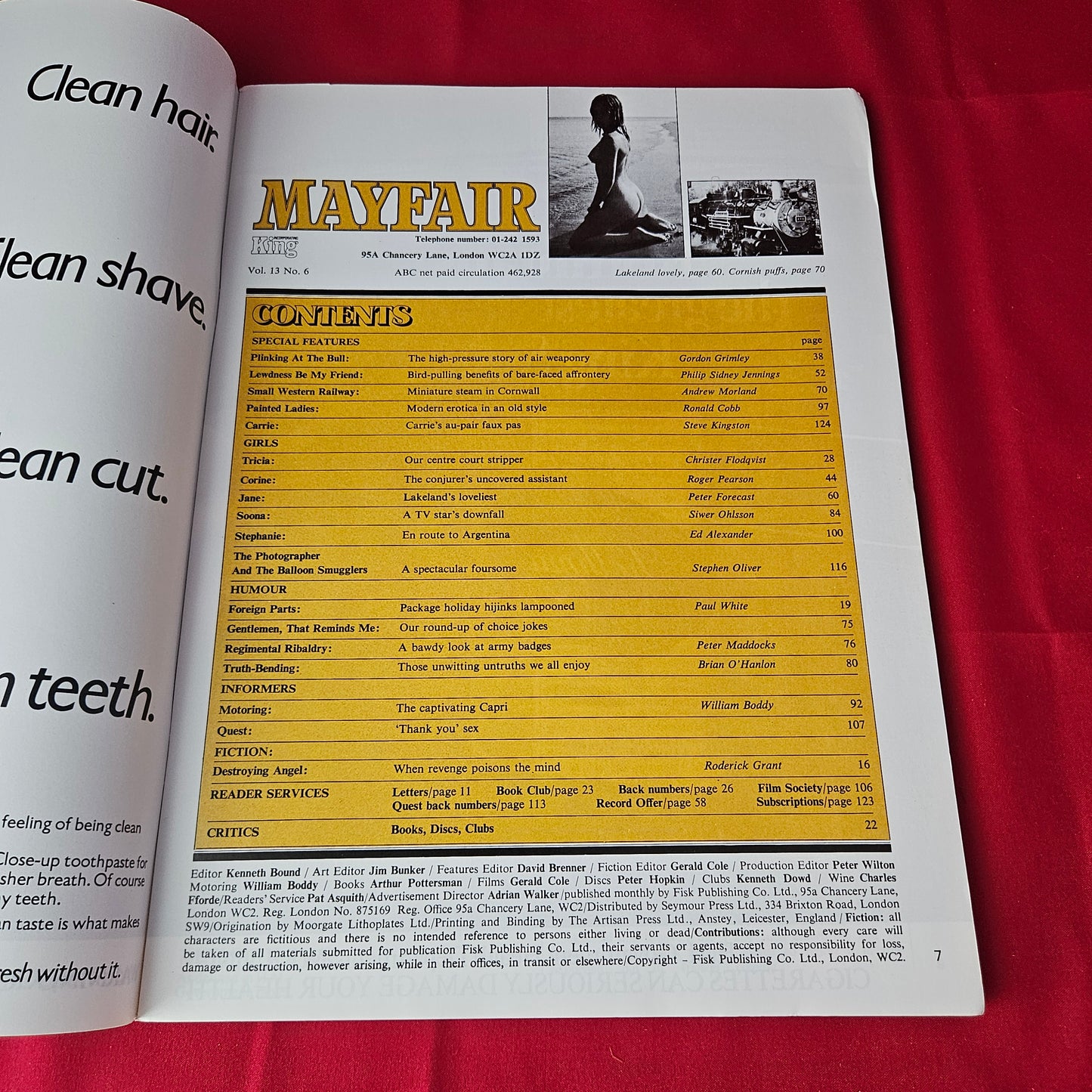 Mayfair Magazine Vol 13 No 6 (1394) Jane Hazeldene Carrie Tricia Corine