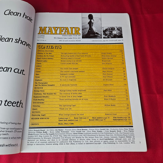 Mayfair Magazine Vol 13 No 6 (1394) Jane Hazeldene Carrie Tricia Corine