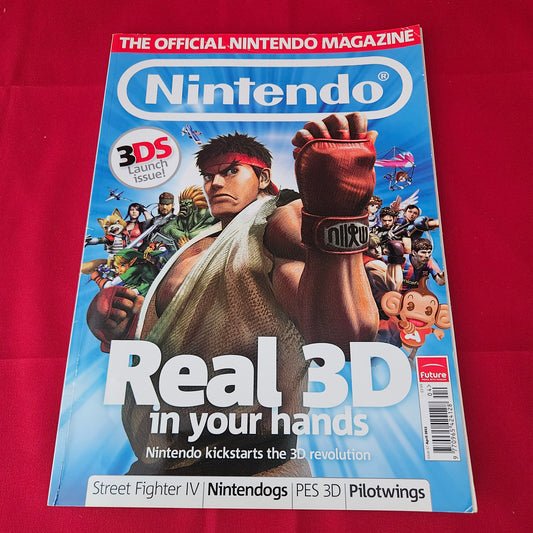 The Official Nintendo Magazine April 2011 Issue 67 (1380) Super Street Fighter IV 3D Nintendogs Cats Pilotwings Resort Resident Evil Mercenaries Super Monkey Ball 3D