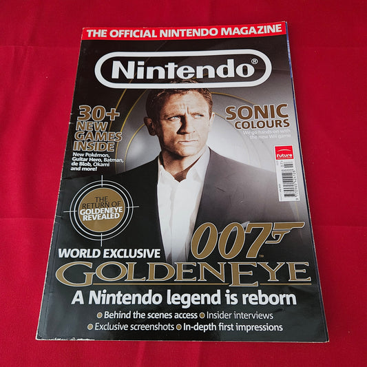 The Official Nintendo Magazine July 2010 Issue 57 (1380) GoldenEye 007 Sonic Colours Super Mario Galaxy 2 Pokemon Black and White Monster Hunter Tri