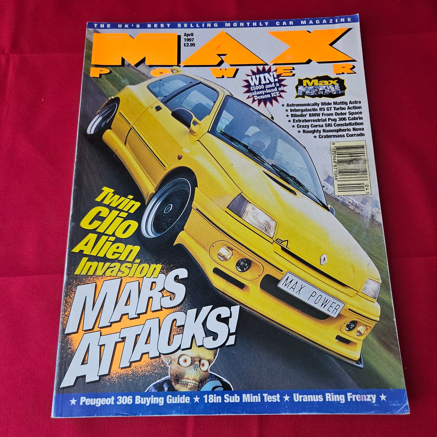 Max Power Magazine April 1997 (1381) Renault Clio Mars Attacks Mattig Astra Modified Cars Glamour Models