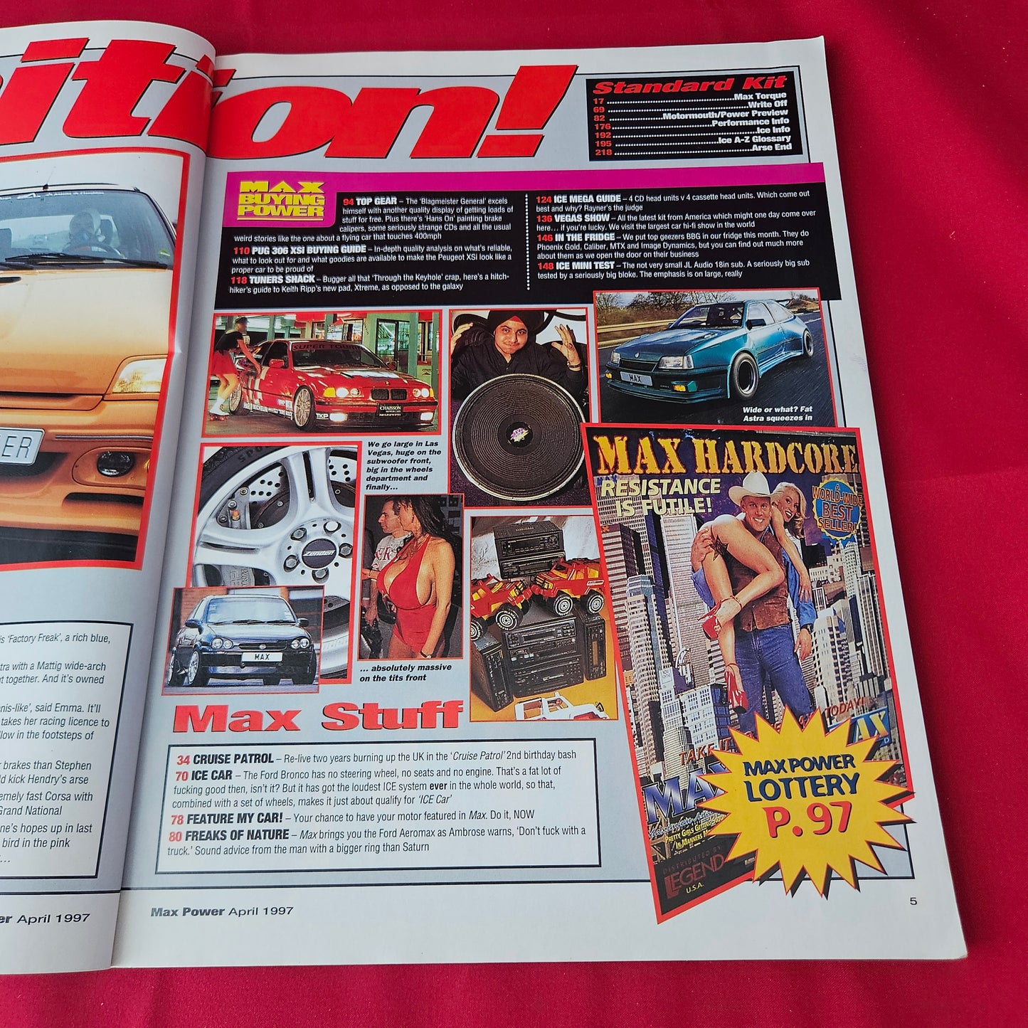 Max Power Magazine April 1997 (1381) Renault Clio Mars Attacks Mattig Astra Modified Cars Glamour Models