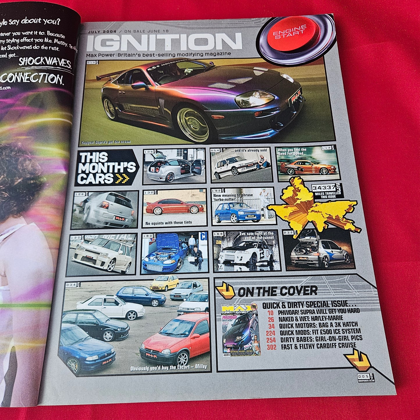 Max Power Magazine July 2004 (1381) Hayley Marie Toyota Supra Nissan Skyline BMW M3 Modified Tuning Cars Glamour Models