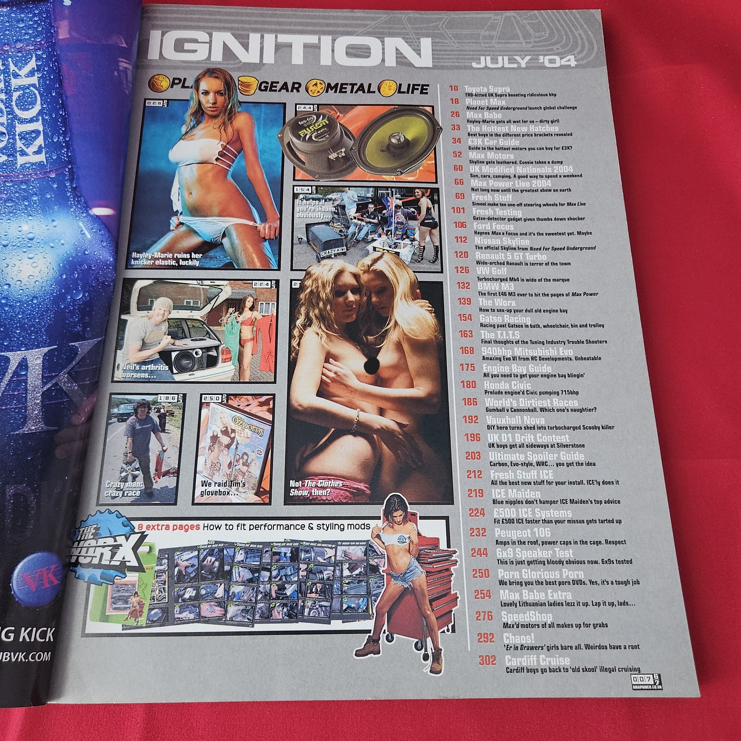 Max Power Magazine July 2004 (1381) Hayley Marie Toyota Supra Nissan Skyline BMW M3 Modified Tuning Cars Glamour Models