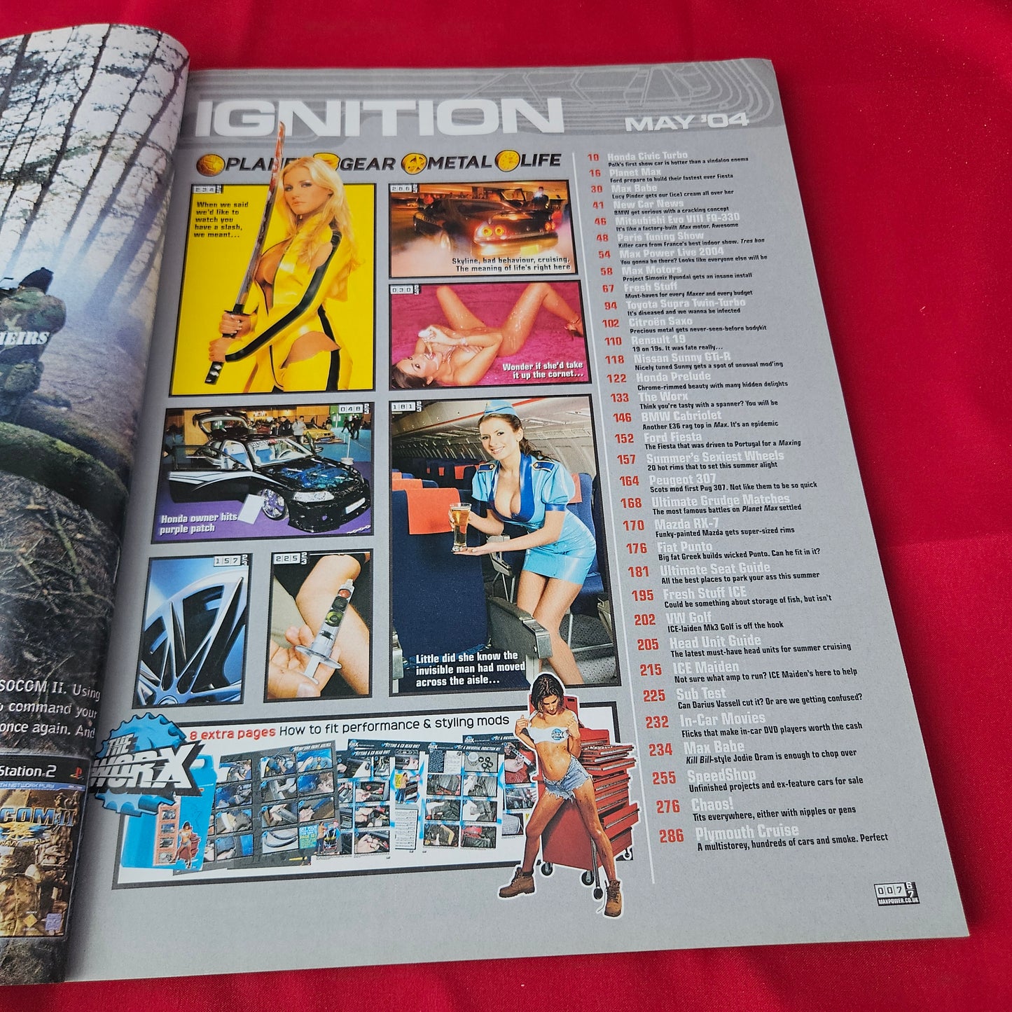 Max Power Magazine May 2004 (1381) Lucy Pinder Honda Civic Turbo Toyota Supra Modified Cars Glamour Models