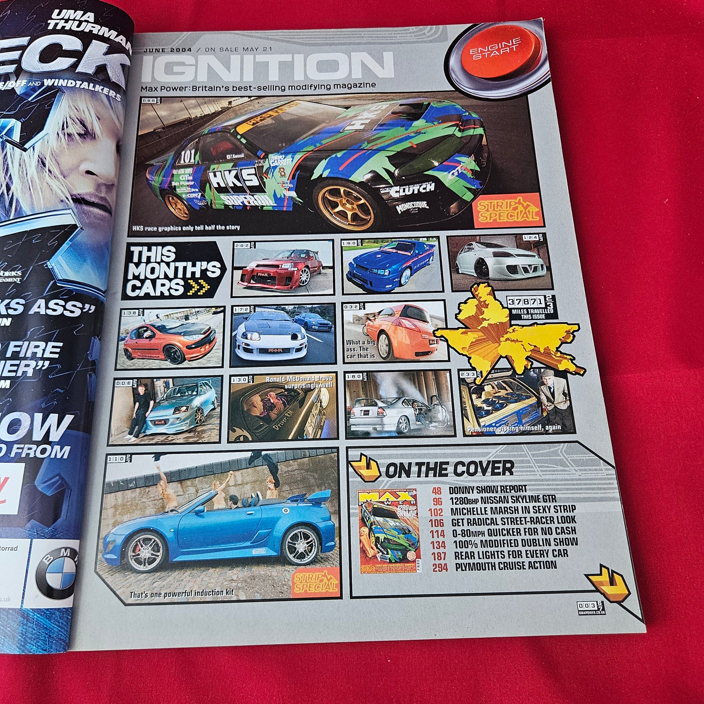 Max Power Magazine June 2004 (1381) Michelle Marsh Nissan Skyline GTR HKS Modified Tuning Cars Glamour Models