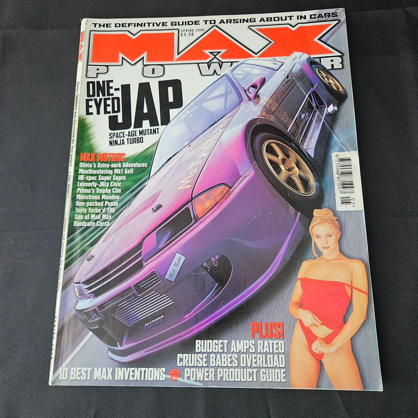 Max Power Magazine Spring 2000 (1384) Abigail Toyne Jordan Katie Price Olivia Jo Hicks Jap Skyline R33 Toyota Supra Modified Tuning Cars Glamour Models