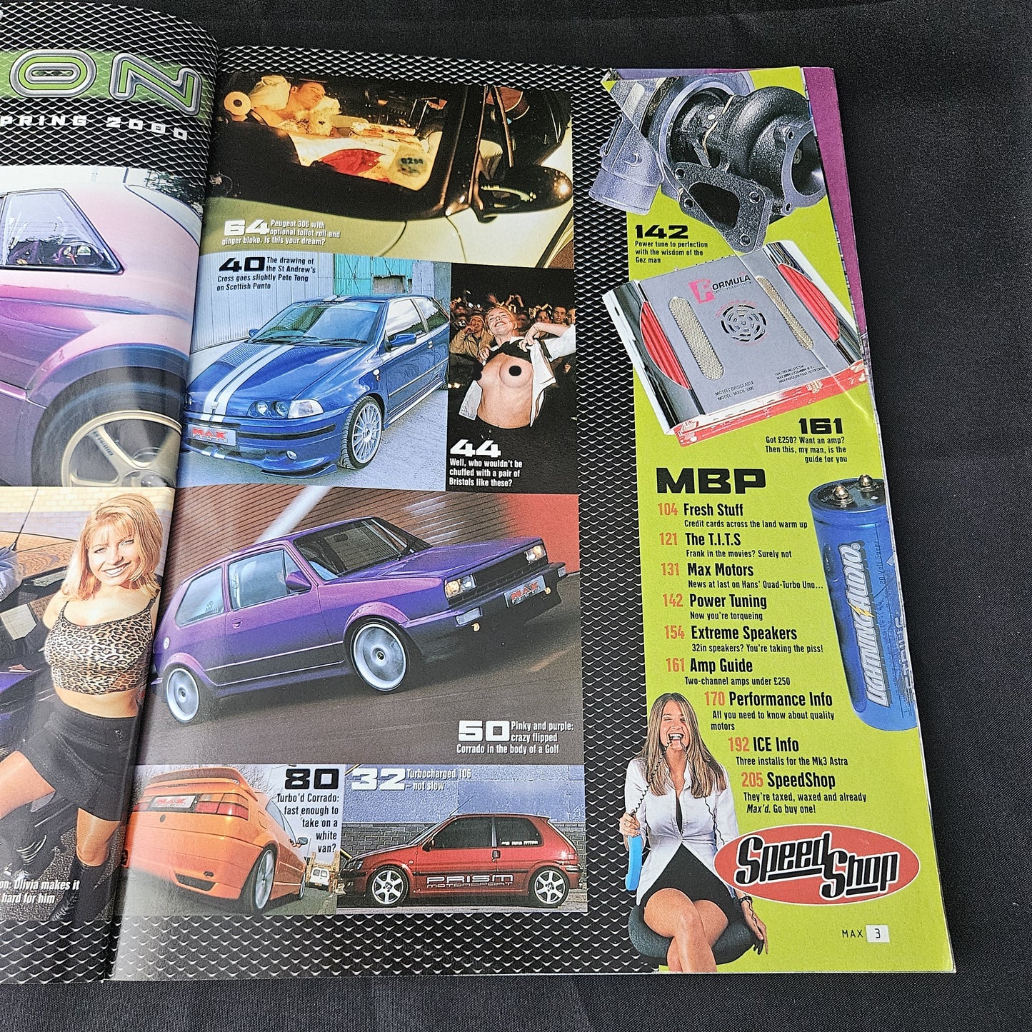 Max Power Magazine Spring 2000 (1384) Abigail Toyne Jordan Katie Price Olivia Jo Hicks Jap Skyline R33 Toyota Supra Modified Tuning Cars Glamour Models