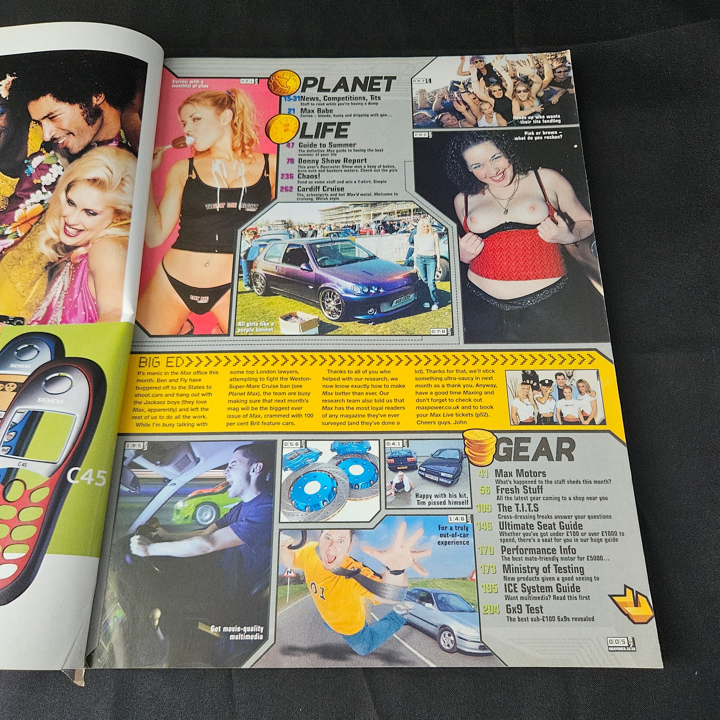 Max Power Magazine June 2002 (1384) Corina Ford Fiesta Psycho Vauxhall Corsa Mazda RX-7 Citroen Saxo Nissan 300ZX Modified Tuning Cars Glamour Models