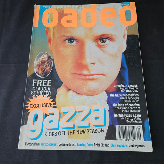 Loaded Magazine September 1995 (1386) Claudia Schiffer Poster Joanne Guest Britt Ekland Volkswagen Beetles Touring Cars Camel Trophy Models