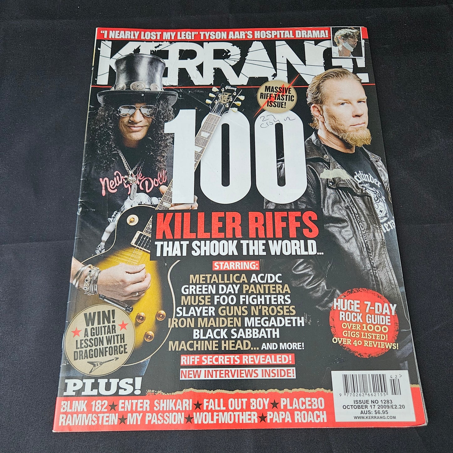 Kerrang! Magazine October 17 2009 Issue 1283 (1388) Slash James Hetfield Metallica Guns N Roses Blink 182 Rammstein Paramore Green Day