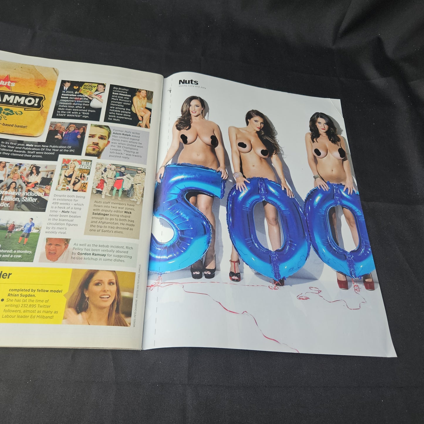 Nuts Magazine 18-24 October 2013 500th Issue (1393) Lucy Pinder Rosie Jones Holly Peers Lucy Collett Chanelle Hayes Sylvester Stallone Arnold Schwarzenegger Babes Celebrities