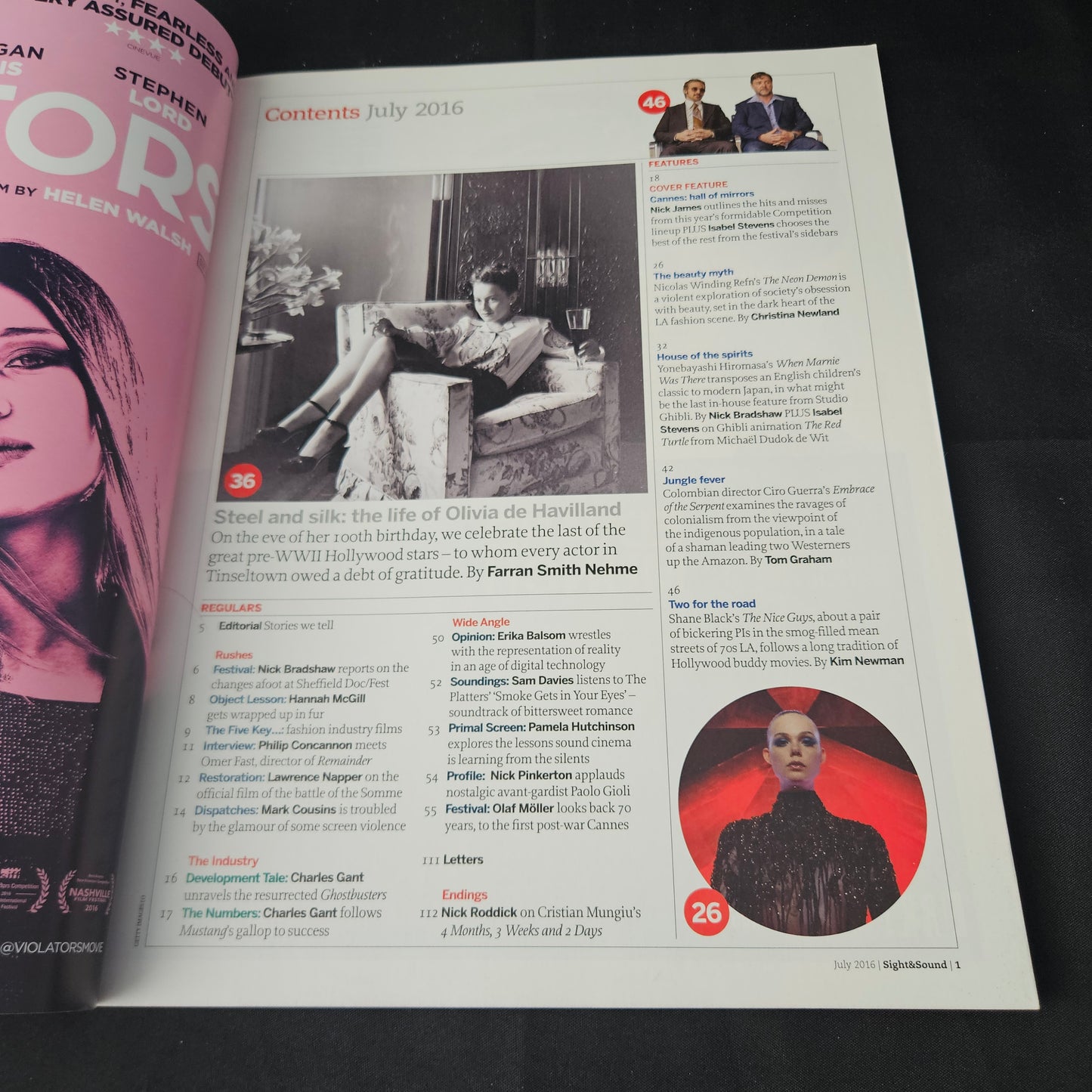 Sight & Sound Magazine July 2016 (1398) The Neon Demon Cannes Special Film