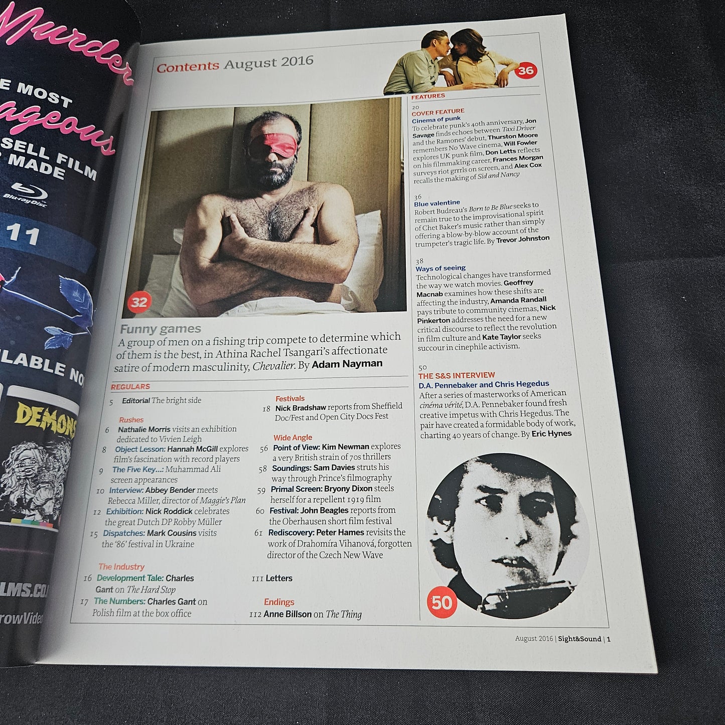 Sight & Sound Magazine August 2016 (1398) Cinema Of Punk Film Magazine