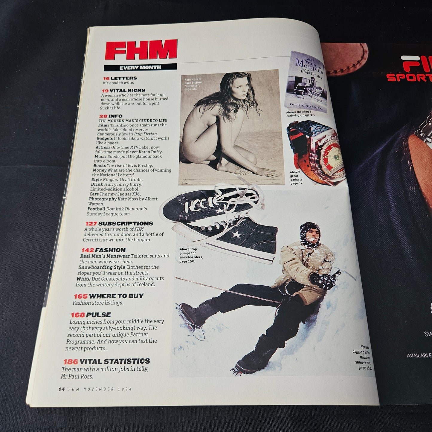 FHM Magazine November 1994 (1400) Mariella Frostrup Justine Elastica Kate Moss Rubin Carter