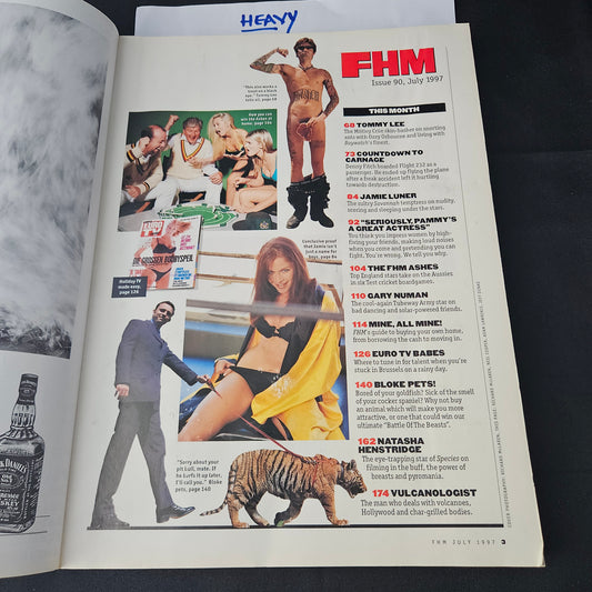 FHM Magazine July 1997 (1400) Natasha Henstridge Tommy Lee Gary Numan Jamie Luner