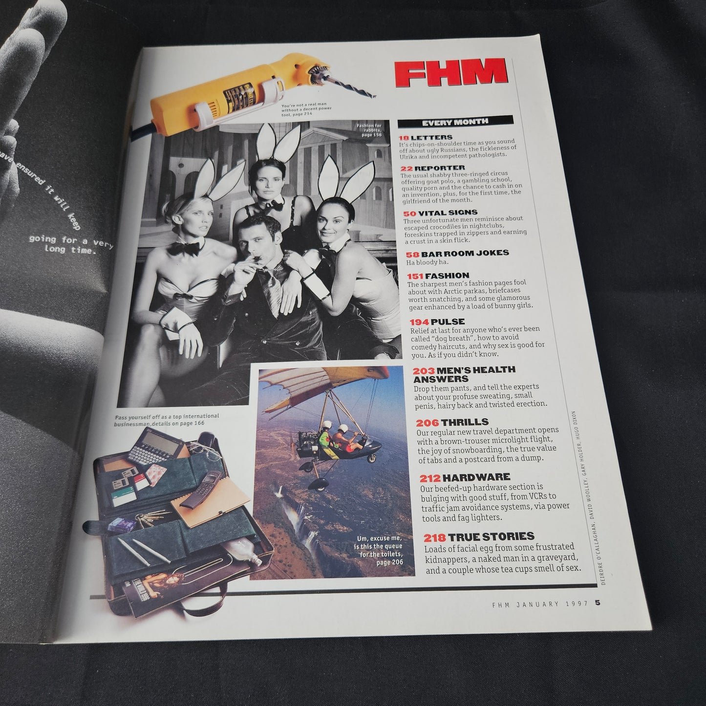 FHM Magazine January 1997 (1400) Gillian Anderson Peter Stringfellow Pirelli Girls