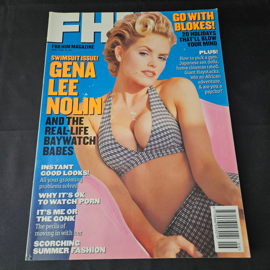 FHM Magazine June 1996 (1401) Gena Lee Nolin Baywatch Babes Swimsuit Issue
