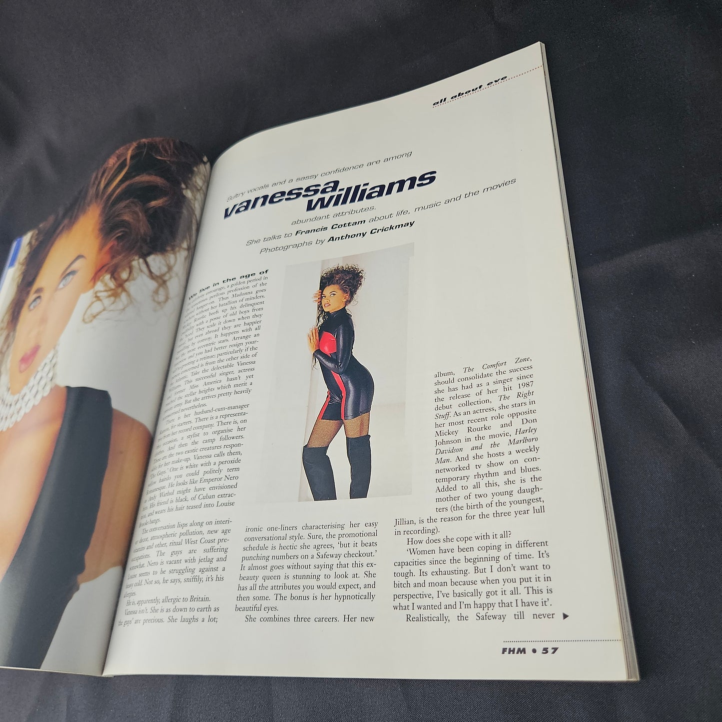 FHM For Him Magazine November 1991 (1401) Patrick Swayze Vanessa Williams Ted Danson