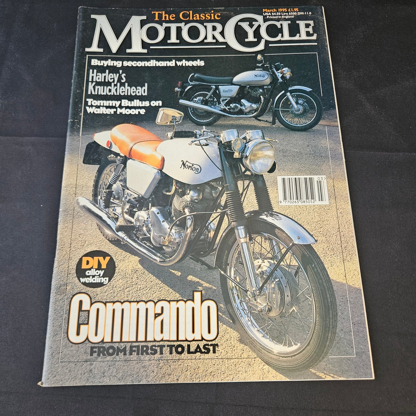 The Classic Motor Cycle March 1995 (1402) Norton Commando Harley Knucklehead Walter Moore