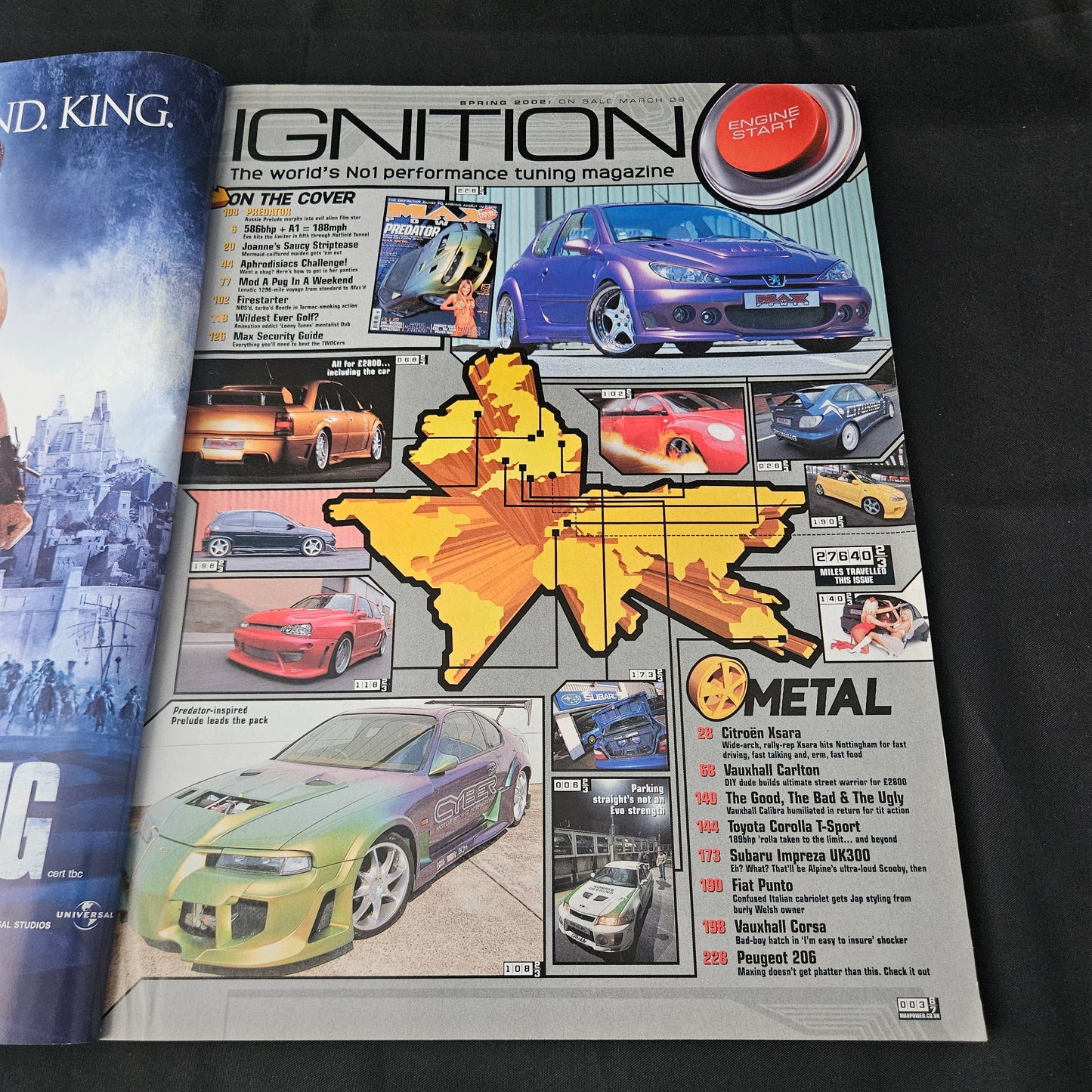 Max Power Magazine Spring 2002 (1403) Predator Honda Peugeot 206 Subaru Impreza Joanne