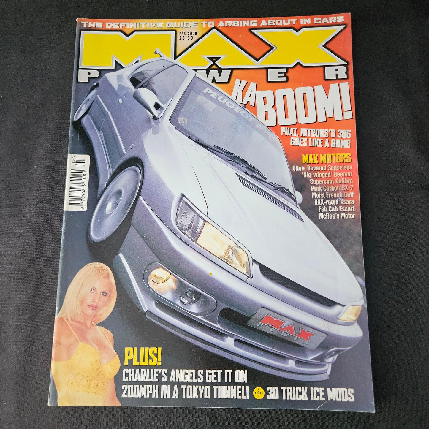 Max Power Magazine February 2000 (1403) Peugeot 306 Mazda RX-7 Olivia Vauxhall Calibra