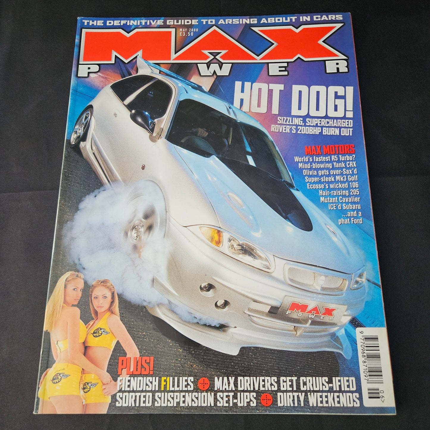 Max Power Magazine May 2000 (1403) Rover 200 BMW Peugeot 205 GTi Escort RS Turbo Honda CRX