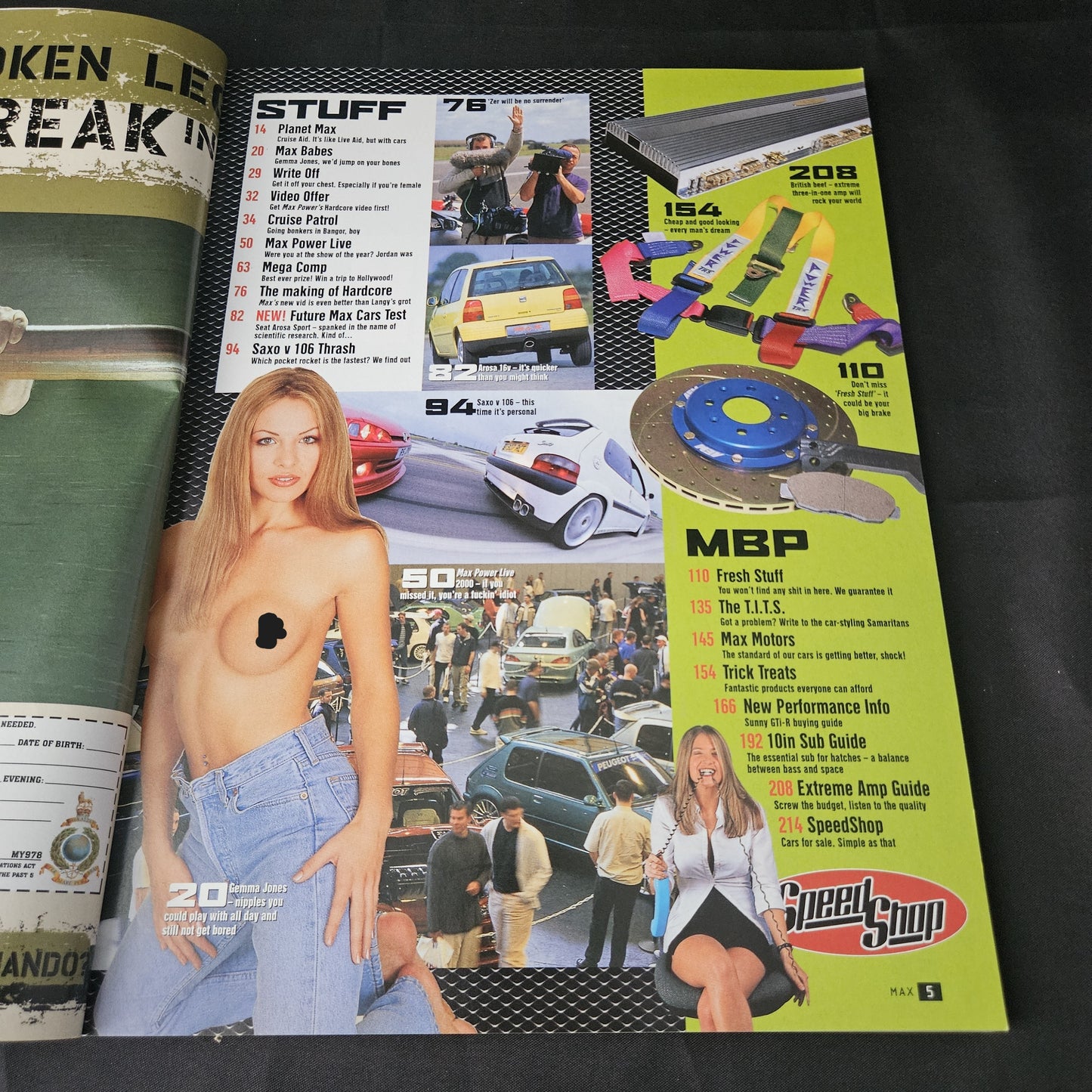 Max Power Magazine September 2000 (1404) Honda Civic Coupe Toyota Supra Turbo Gemma Jones