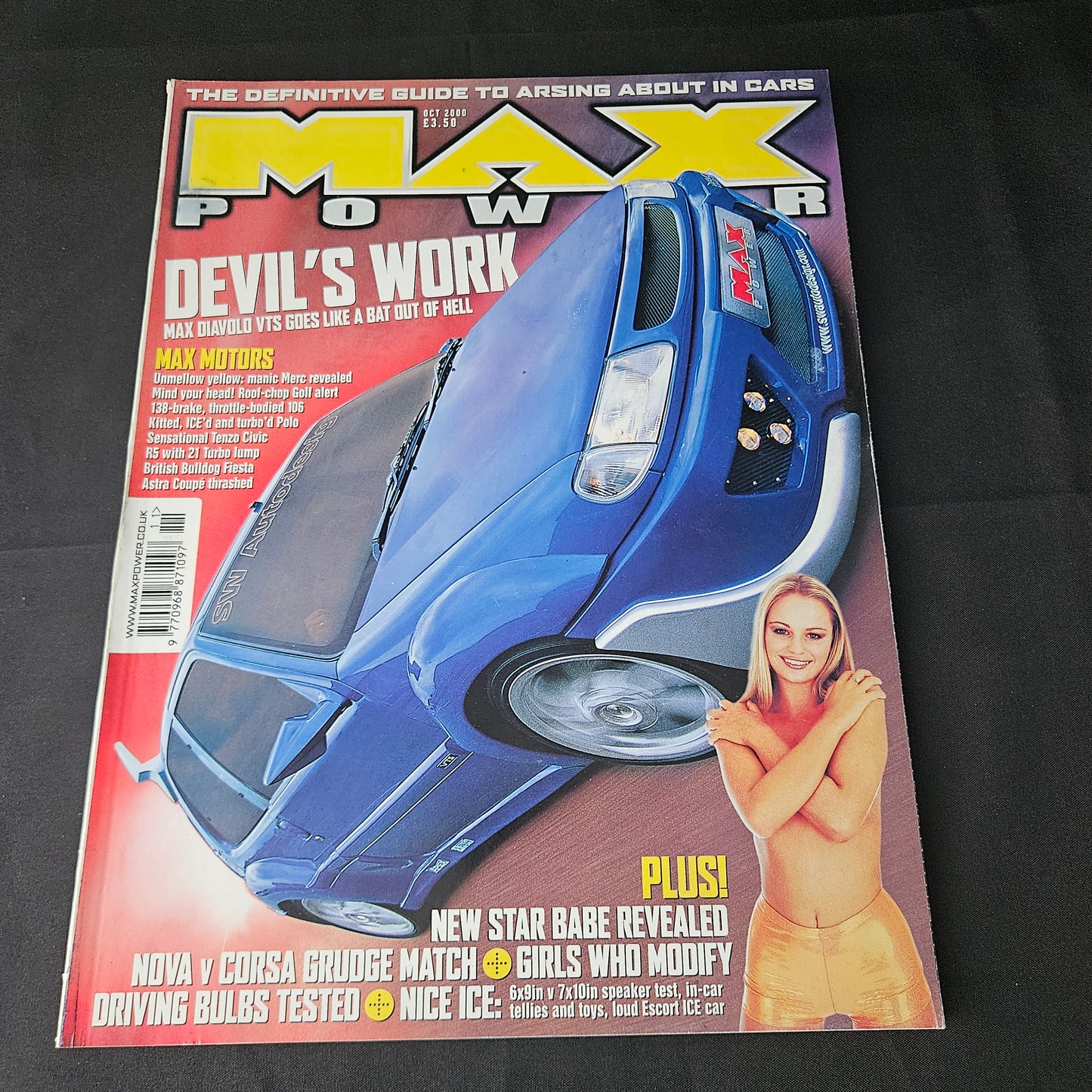 Max Power Magazine October 2000 (1404) Citroen Diavolo VTS Mercedes C180 Ford Fiesta RS Turbo