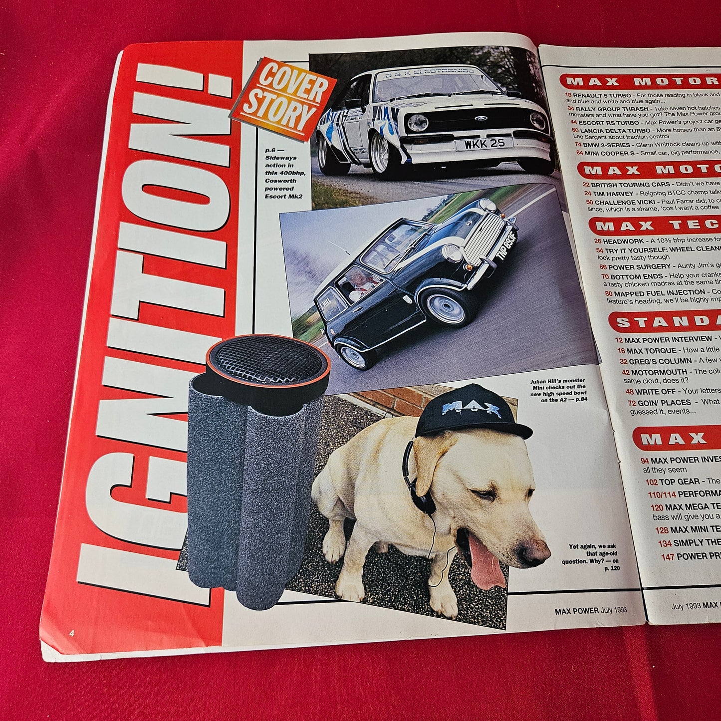 Max Power Magazine July 1993 (1410) Ford Escort Mk2 Cosworth BMW 3 Series Renault 5 Turbo Mini Cooper S