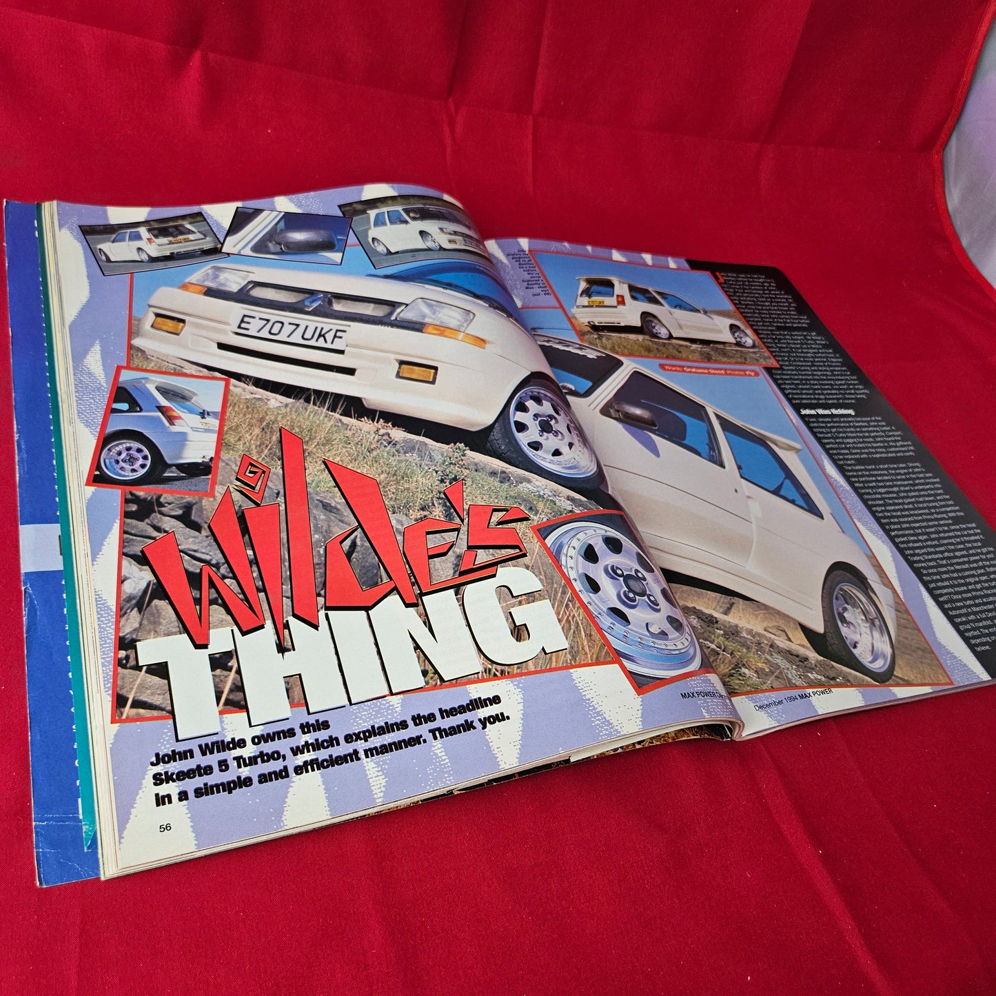Max Power Magazine December 1994 (1410) VW Jetta Fighter Hot Citroen AX Uno Turbo Skeete 5 Rover V8