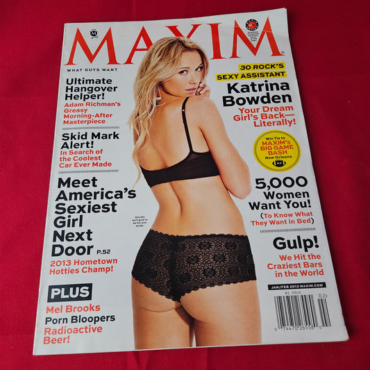 Maxim Magazine January/February 2013 (1411) Katrina Bowden Hometown Hotties Buick Grand National