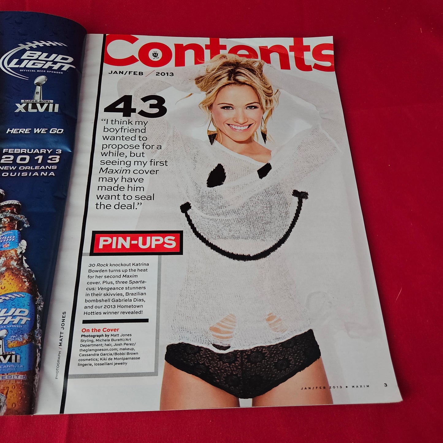 Maxim Magazine January/February 2013 (1411) Katrina Bowden Hometown Hotties Buick Grand National