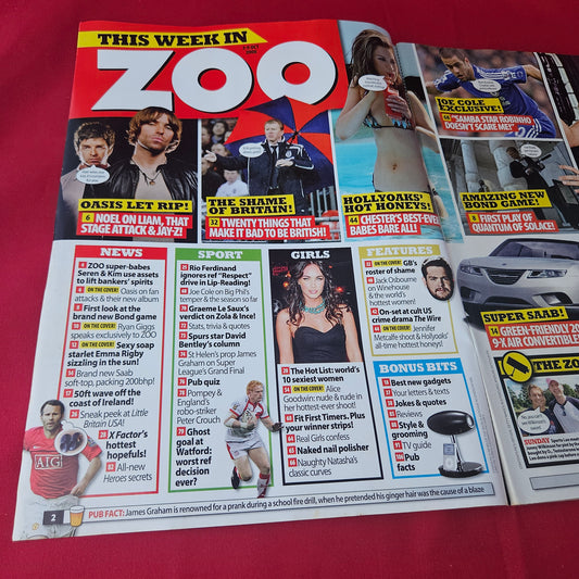 Zoo Magazine 3-9 October 2008 (1412) Jennifer Metcalfe Alice Goodwin Emma Rigby Gemma Bissix