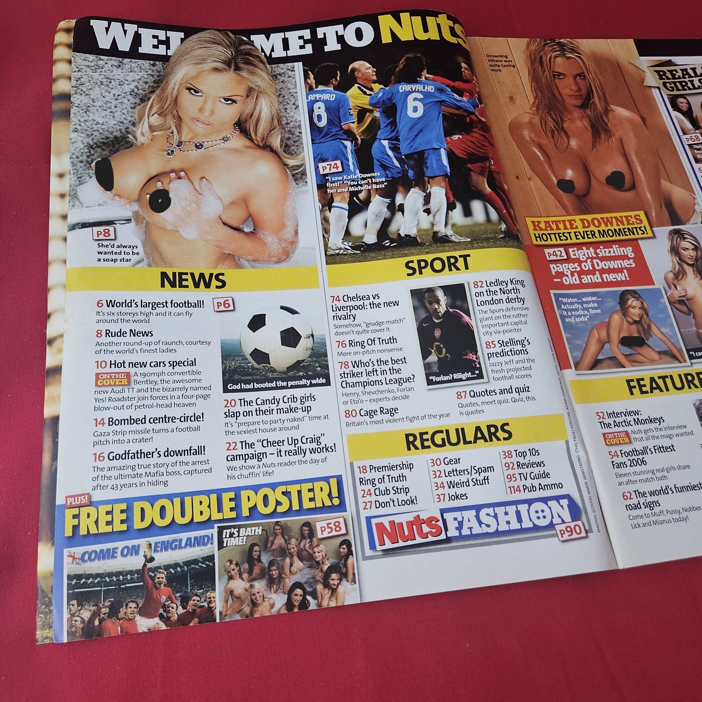 Nuts Magazine 21-27 April 2006 (1413) Katie Downes Leilani Rebecca Michelle Bass