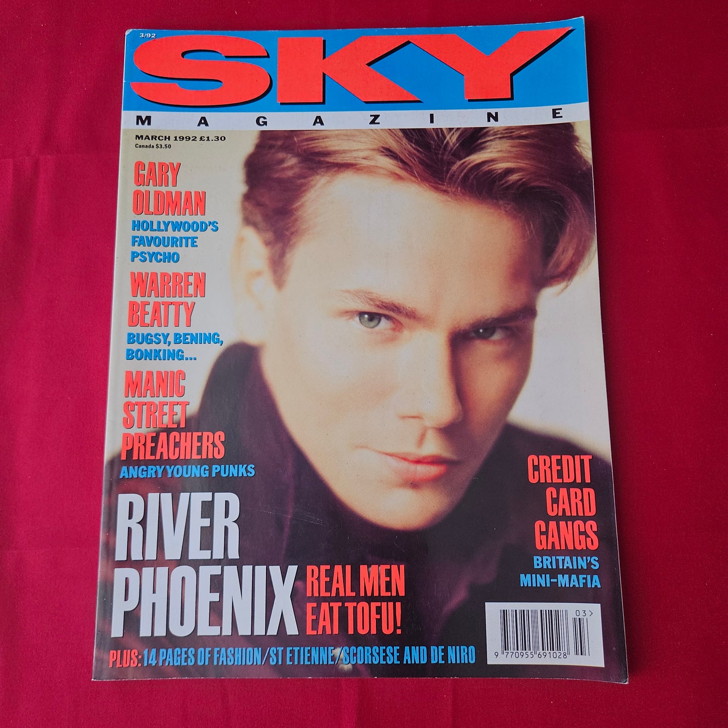 Sky Magazine March 1992 (1414) River Phoenix Gary Oldman Warren Beatty Robert De Niro