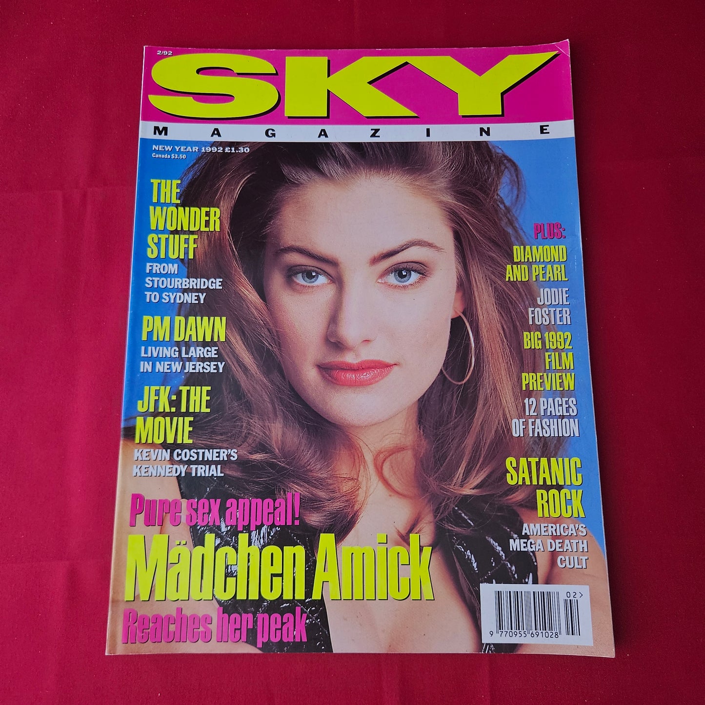 Sky Magazine February 1992 (1414) Mädchen Amick Jodie Foster Kevin Costner River Phoenix