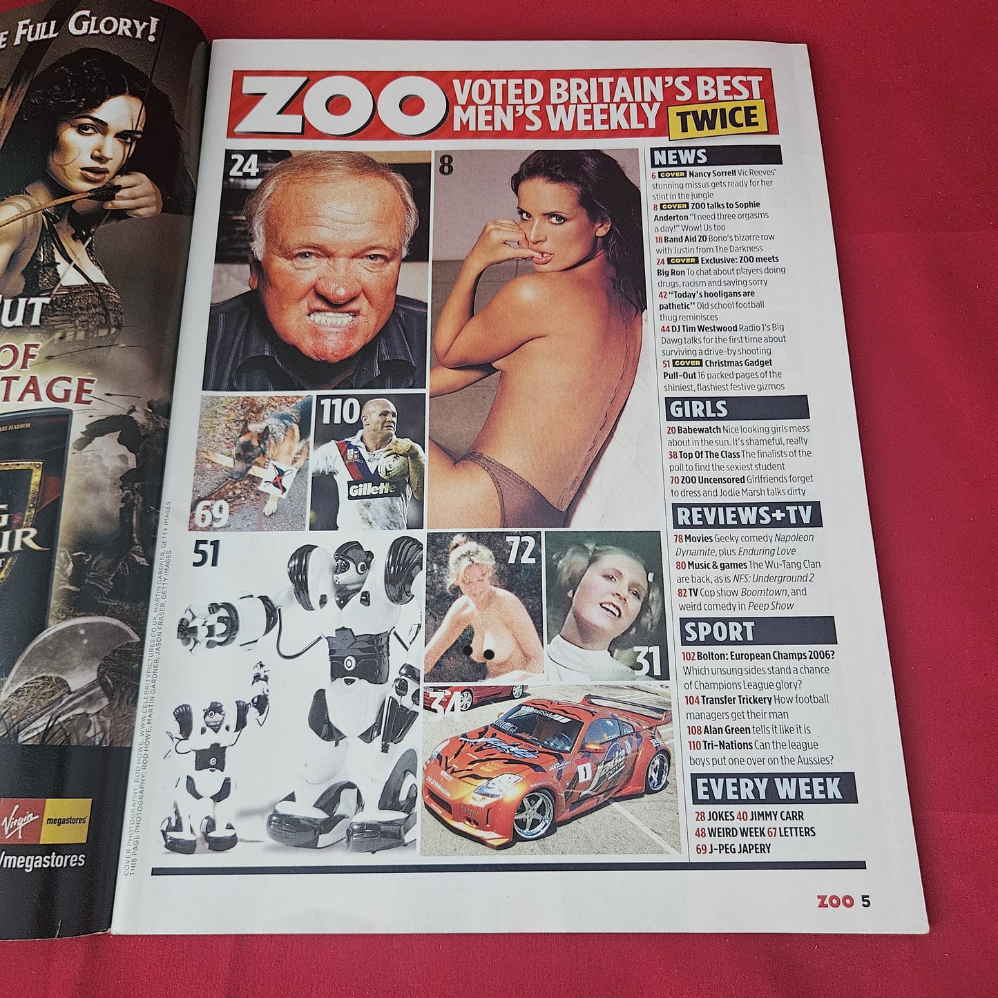 Zoo Magazine 26 November-2 December 2004 (1415) Sophie Anderton Nancy Sorrell