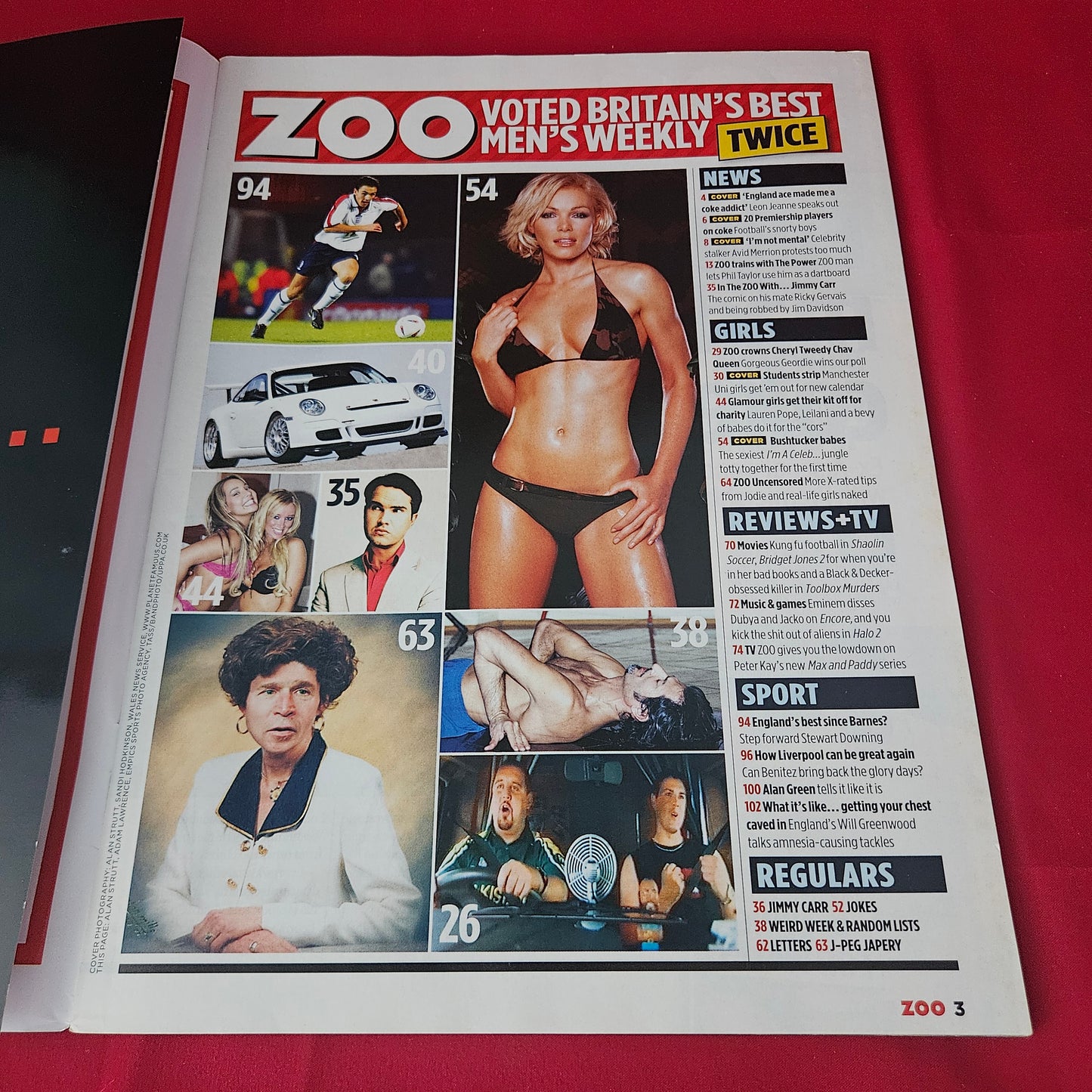Zoo Magazine 12-18 November 2004 (1415) Nell Cat Alex Linda Jordan