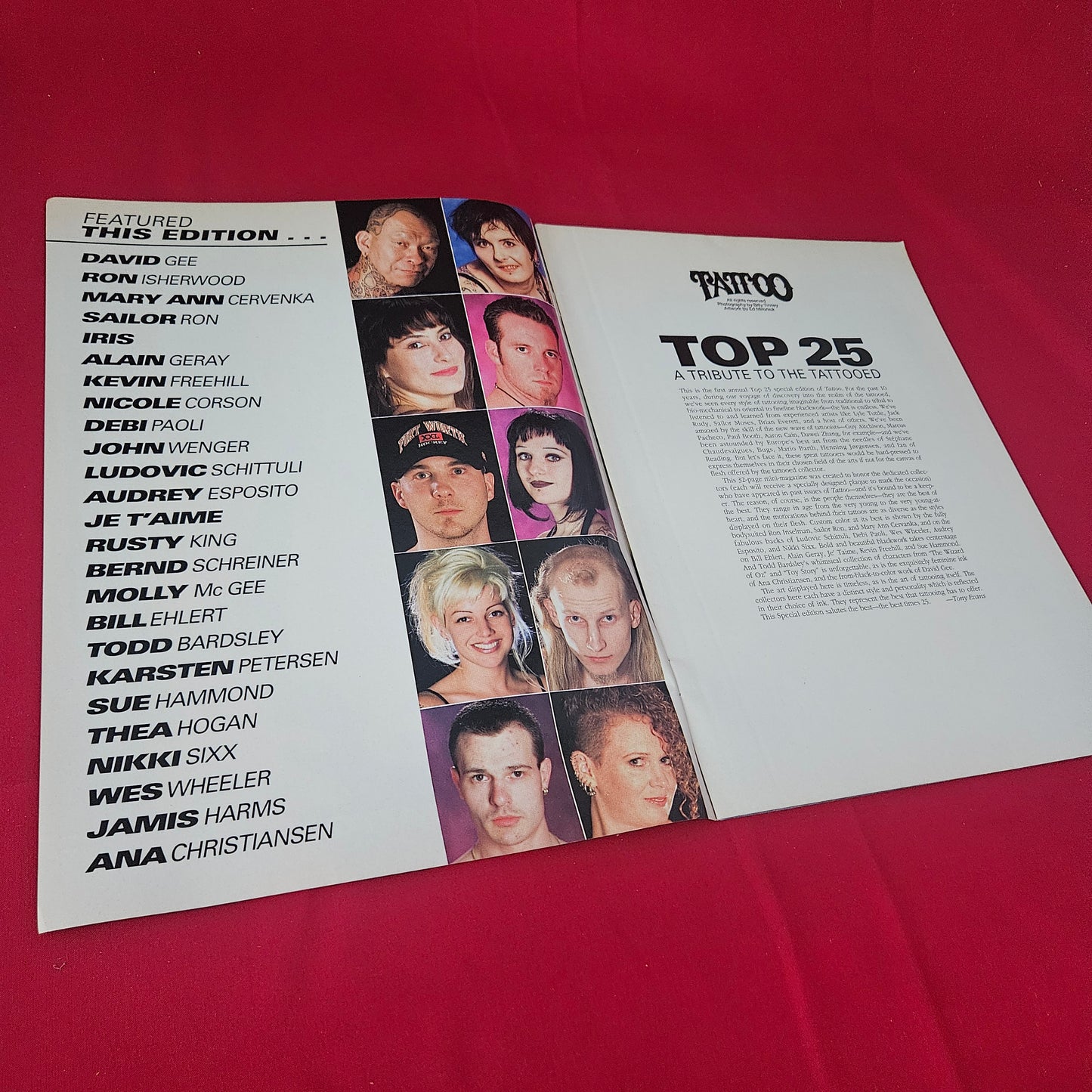 Tattoo Magazine Supplement Top 25 (1416) Tattoo Artwork Body Art Showcase Collector Edition