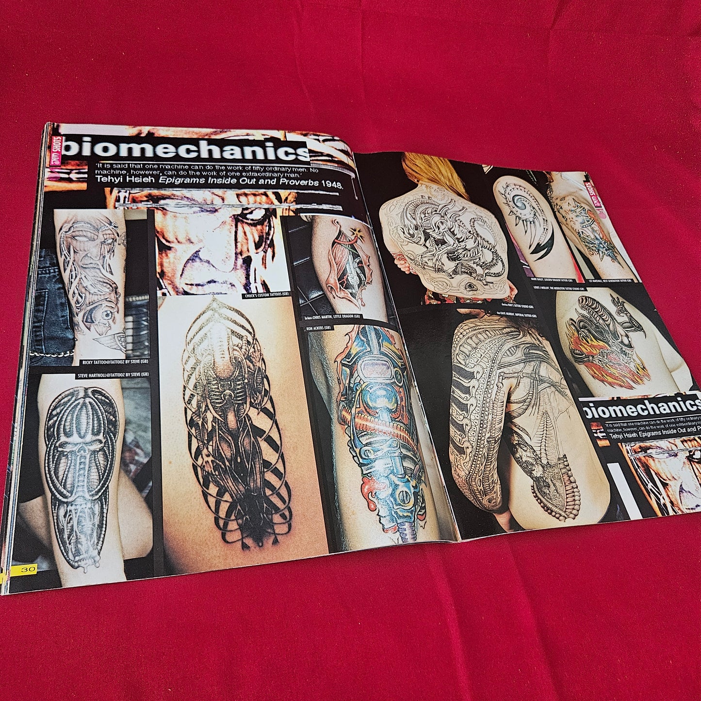 Skin Shots Tattoo Magazine No 3 (1416) Biomechanics Skulls Wildlife Portraits Celtic Tribal Artwor