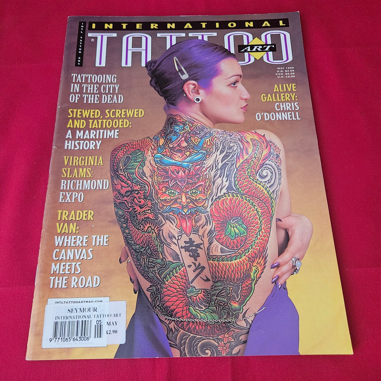 International Tattoo Art May 1999 (1416) Dragon Backpiece Egyptian Tattooing Maritime Pagan Artwork