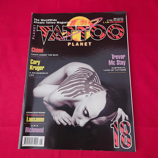 Planet Tattoo May June 1998 Issue 18 (1416) Atomic Tattoo Tribal Backpiece Devil Fantasy Tattoo Art