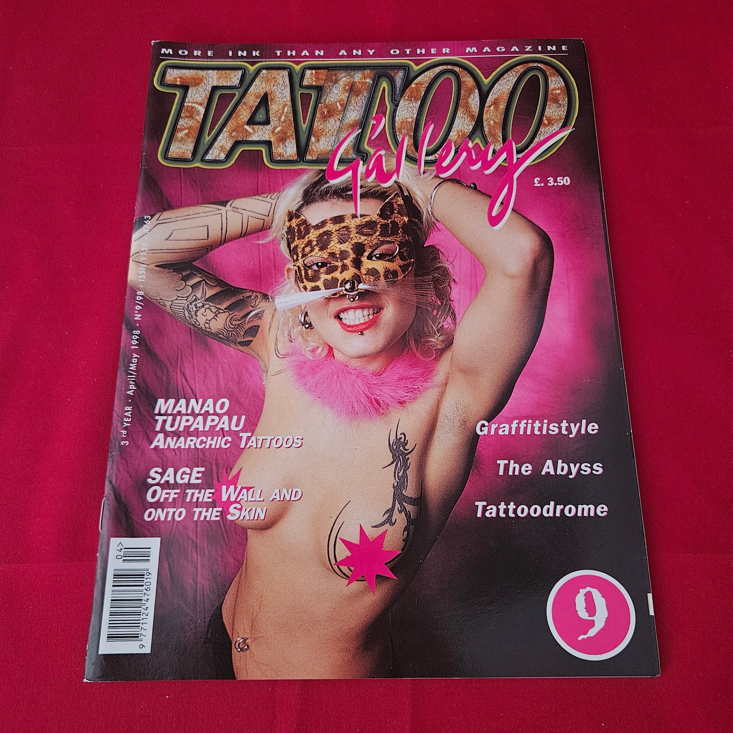 Tattoo Gallery Magazine April May 1998 No 9 (1416) Graffiti Style Abyss Mana’o Tupapau Tattoodrome